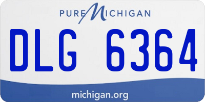 MI license plate DLG6364