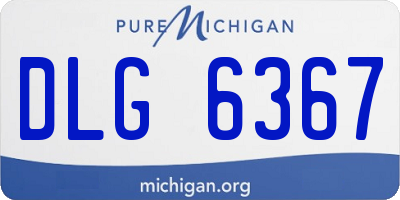 MI license plate DLG6367