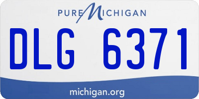 MI license plate DLG6371