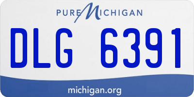 MI license plate DLG6391