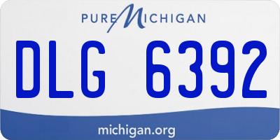 MI license plate DLG6392