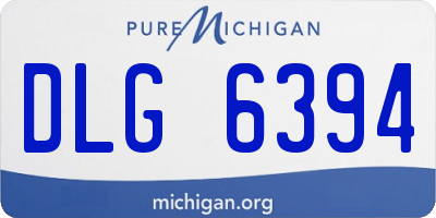 MI license plate DLG6394