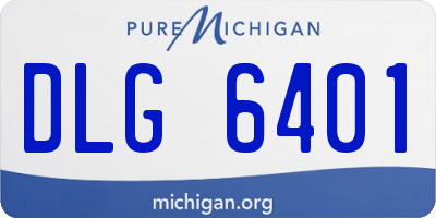 MI license plate DLG6401