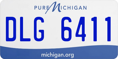 MI license plate DLG6411