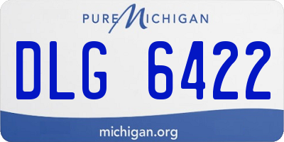 MI license plate DLG6422