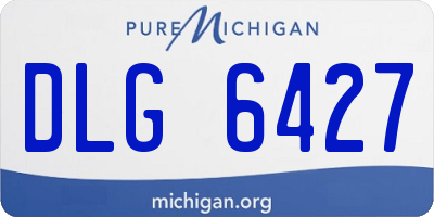 MI license plate DLG6427