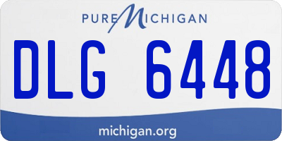 MI license plate DLG6448