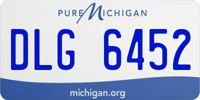 MI license plate DLG6452