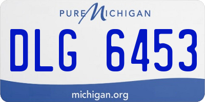 MI license plate DLG6453