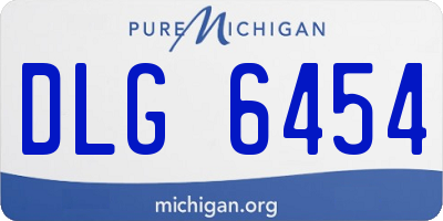 MI license plate DLG6454