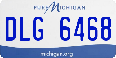 MI license plate DLG6468