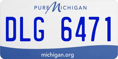 MI license plate DLG6471