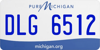 MI license plate DLG6512