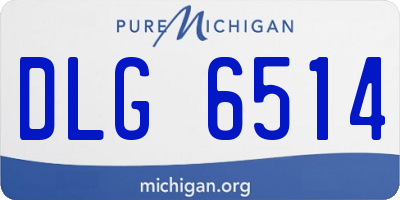 MI license plate DLG6514