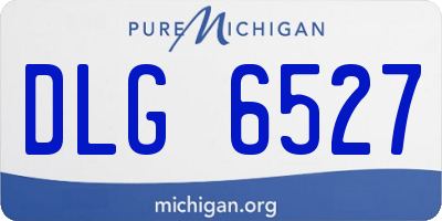 MI license plate DLG6527