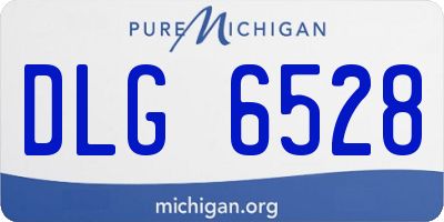 MI license plate DLG6528
