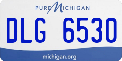 MI license plate DLG6530