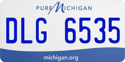 MI license plate DLG6535
