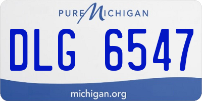 MI license plate DLG6547
