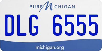 MI license plate DLG6555