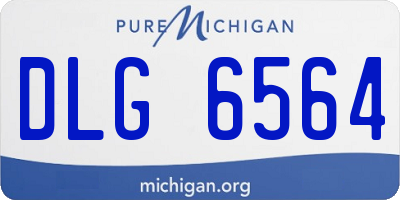 MI license plate DLG6564
