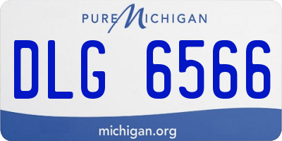 MI license plate DLG6566