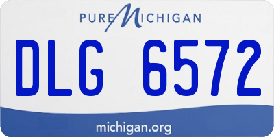 MI license plate DLG6572