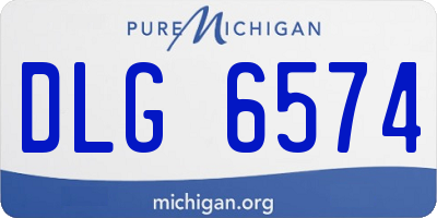 MI license plate DLG6574
