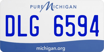 MI license plate DLG6594