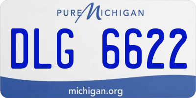 MI license plate DLG6622