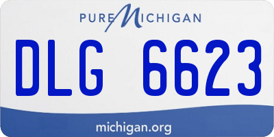 MI license plate DLG6623