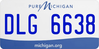 MI license plate DLG6638