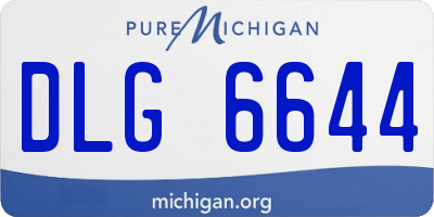 MI license plate DLG6644