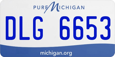 MI license plate DLG6653