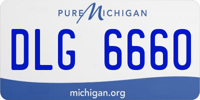 MI license plate DLG6660