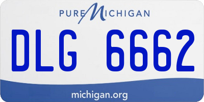 MI license plate DLG6662