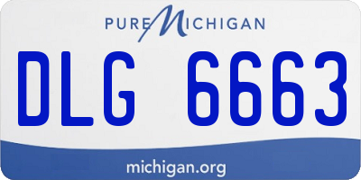 MI license plate DLG6663