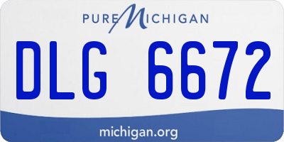 MI license plate DLG6672
