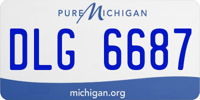 MI license plate DLG6687