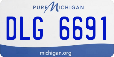 MI license plate DLG6691