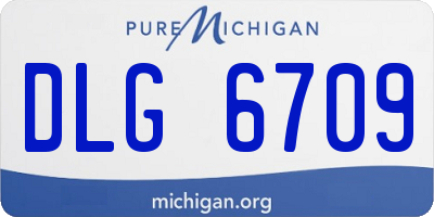 MI license plate DLG6709
