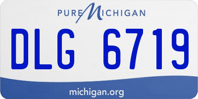 MI license plate DLG6719