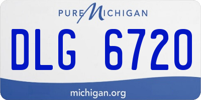 MI license plate DLG6720