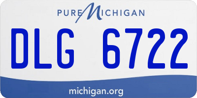 MI license plate DLG6722