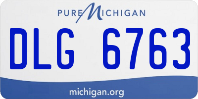 MI license plate DLG6763
