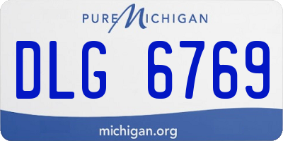 MI license plate DLG6769