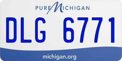 MI license plate DLG6771
