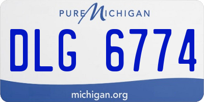 MI license plate DLG6774