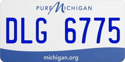 MI license plate DLG6775