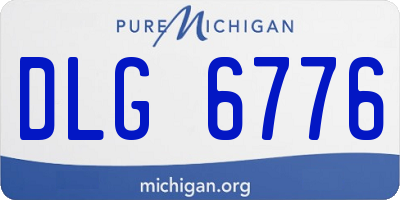 MI license plate DLG6776